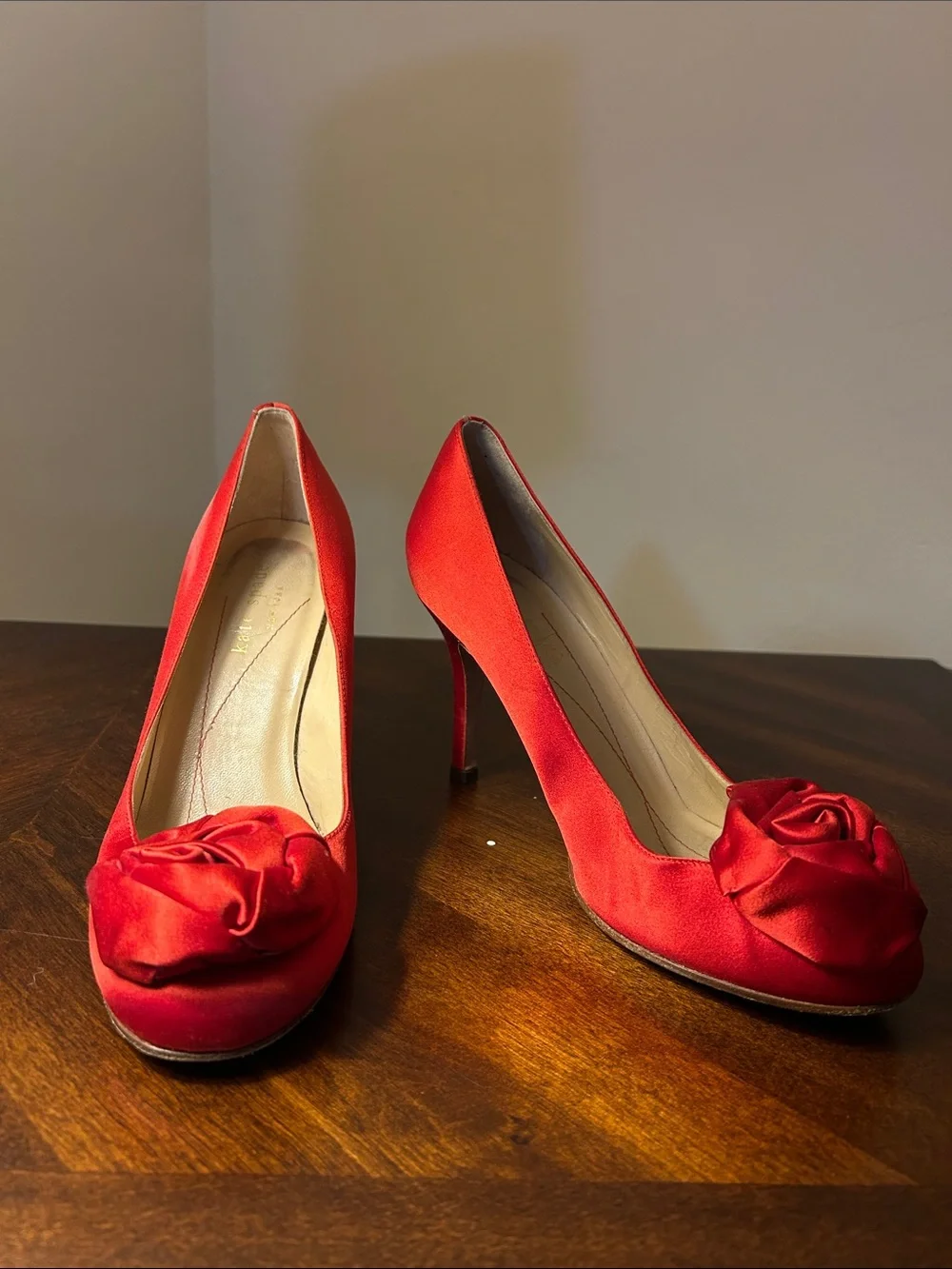 kate spade Silk Rose Knot Heels